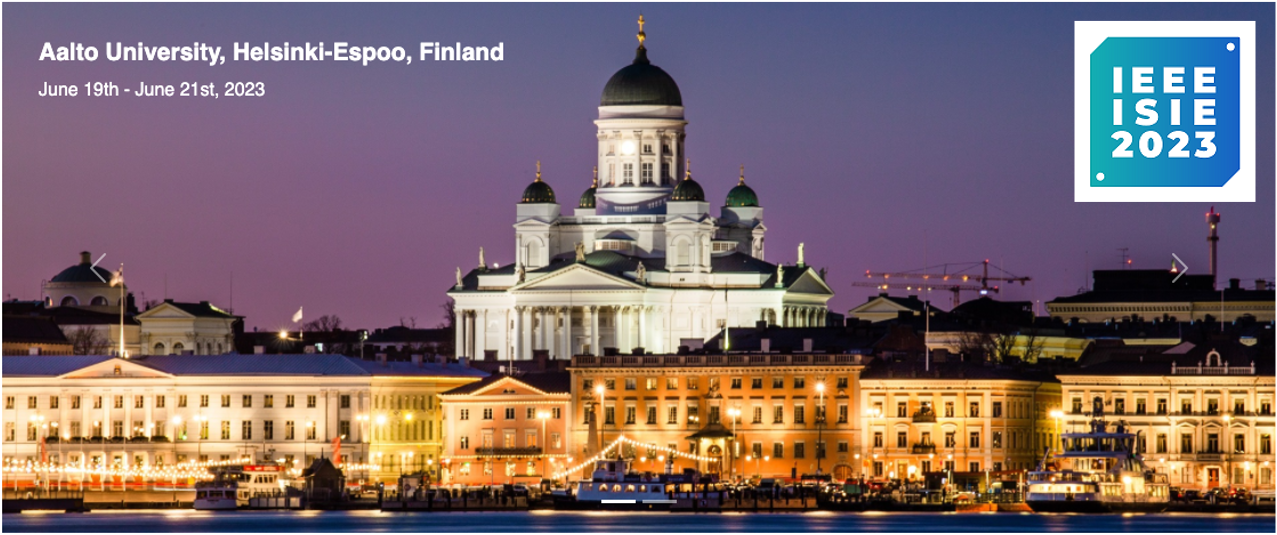 IEEE ISIE 2023 (Helsinki-Espoo, Finland) - Premio a la mejor presentación